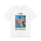 T-shirt personnalisé avec photo « I PEE IN POOLS »